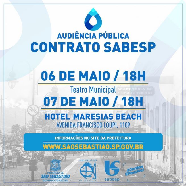Foto: Prefeitura promove audiências públicas do contrato de concessão da Sabesp