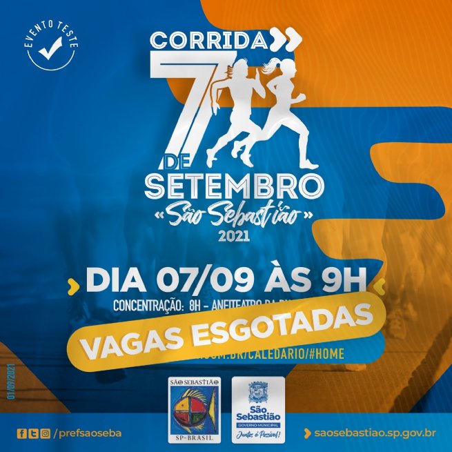 Foto: Vagas para Corrida 7 de Setembro estão esgotadas