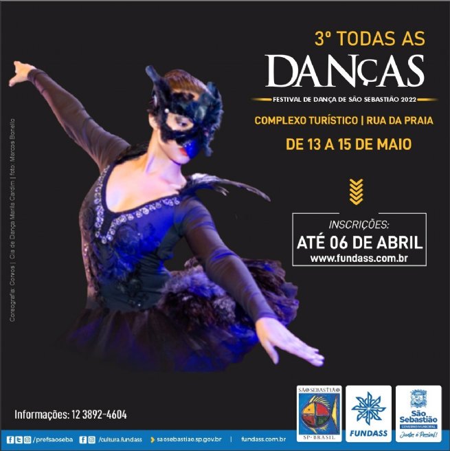 Foto: Inscrições para o Festival de Dança de São Sebastião são prorrogadas até 06 de abril