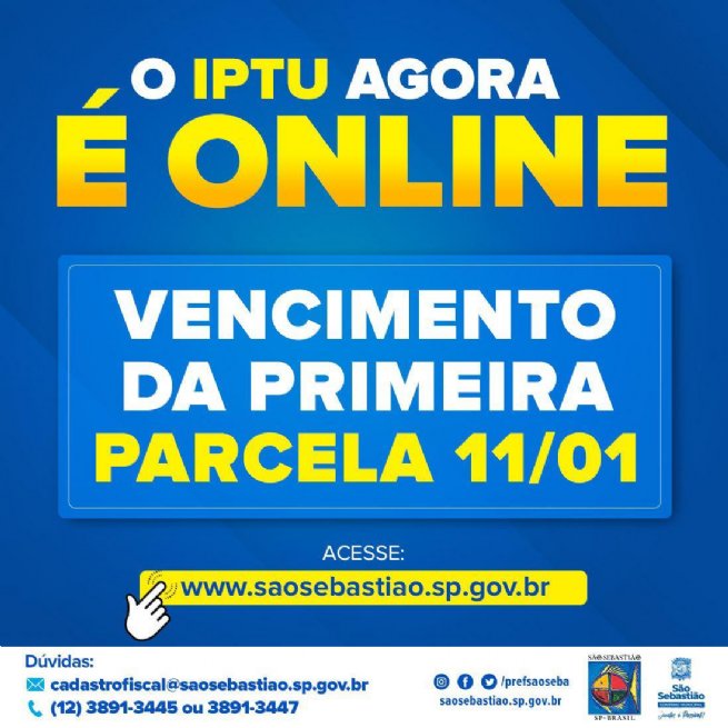 Foto: Carnê do IPTU está disponível no site da Prefeitura