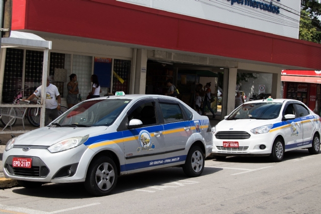 Foto: Instituto de pesos e medidas realiza fiscalização dos taxímetros da frota de São Sebastião 