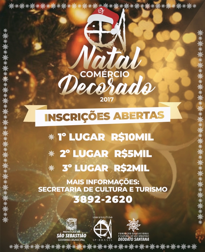 Foto: Inscrições para o concurso “Comércio Decorado – Natal 2017” são prorrogadas até sexta-feira