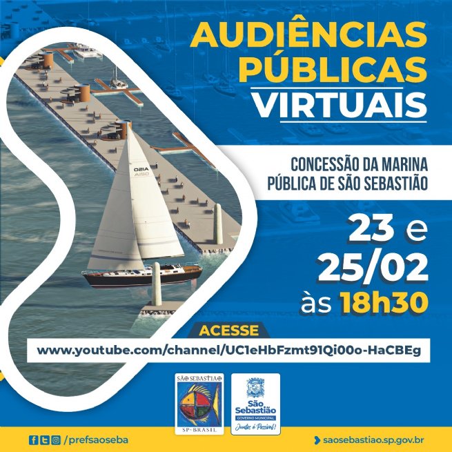 Foto: Prefeitura atualiza datas de audiências públicas para Concessão da Marina Pública de São Sebastião