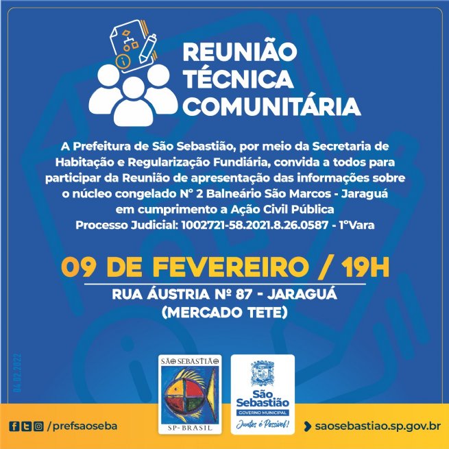 Foto: Prefeitura realiza reunião técnica comunitária no bairro Jaraguá