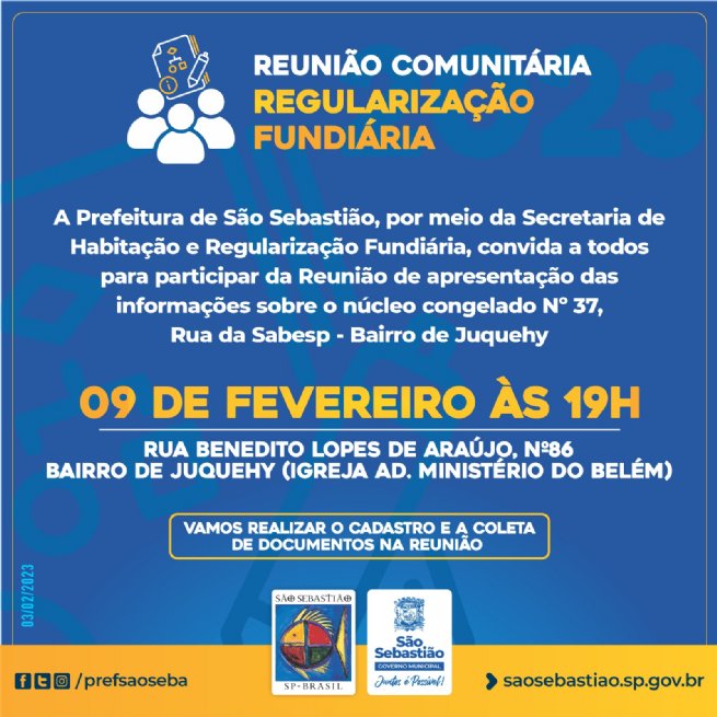 Foto: Prefeitura realiza reunião sobre regularização fundiária com moradores da Rua da Sabesp, em Juquehy