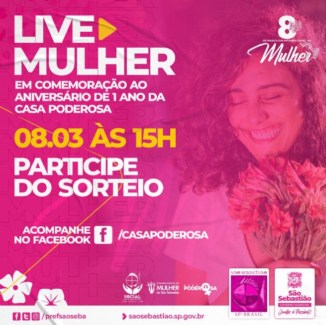 Foto: Casa PodeRosa comemora um ano de ações em 08 de março “Dia Internacional da Mulher”