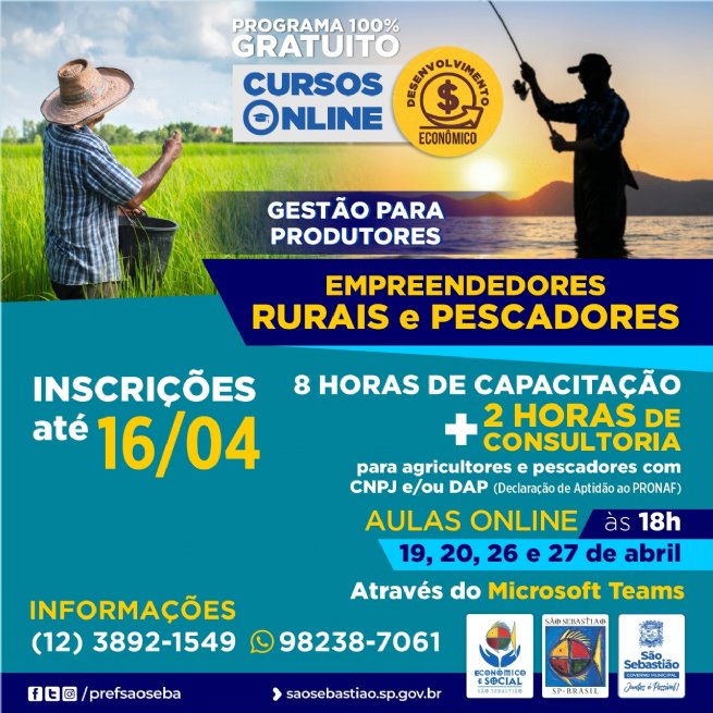 Foto: Prefeitura abre inscrições para cursos online gratuitos para alavancar a economia sebastianense durante a pandemia