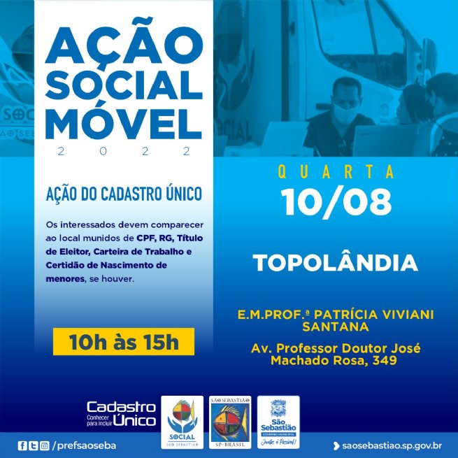 Foto: Prefeitura realiza Ação Social Móvel no bairro Topolândia e região