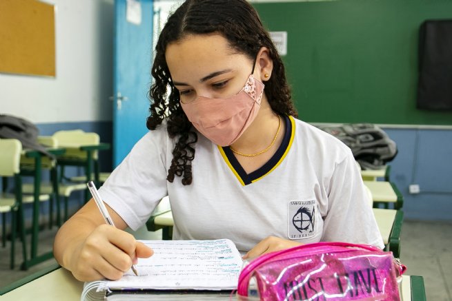 Foto: Escolas municipais de São Sebastião registram cerca de 90% de participação dos alunos nas provas do Saeb 2021