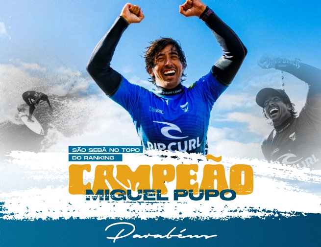 Foto: São Sebastião celebra conquista histórica de Miguel Pupo em Bells Beach na Austrália