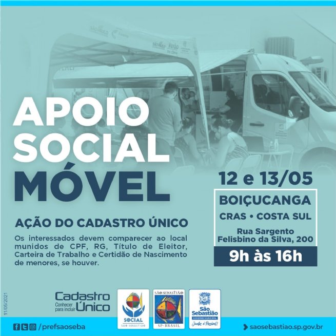 Foto: Prefeitura realiza Apoio Social Móvel em Boiçucanga na Costa Sul do município