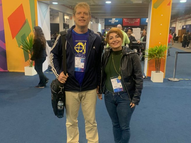 Foto: Coordenadores da SEDUC participam da Feira do Empreendedor na São Paulo Expo