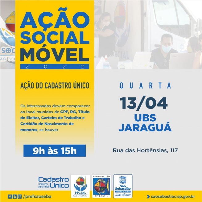 Foto: Prefeitura realiza Ação Social Móvel no bairro Jaraguá