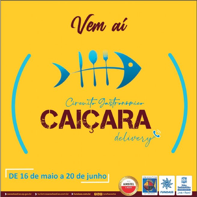 Foto: Abertas as inscrições para participar do 2º Circuito Gastronômico Caiçara Delivery