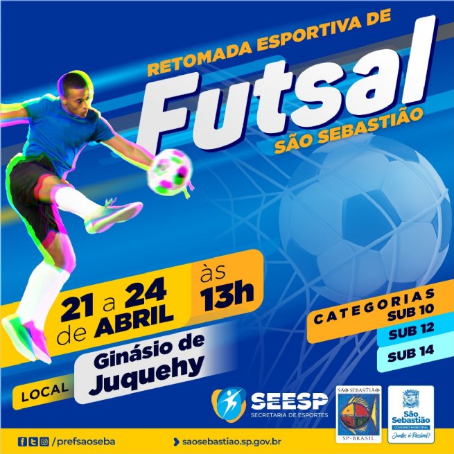 Foto: Prefeitura realiza Retomada Esportiva de Futsal de 21 a 24 de abril em Juquehy