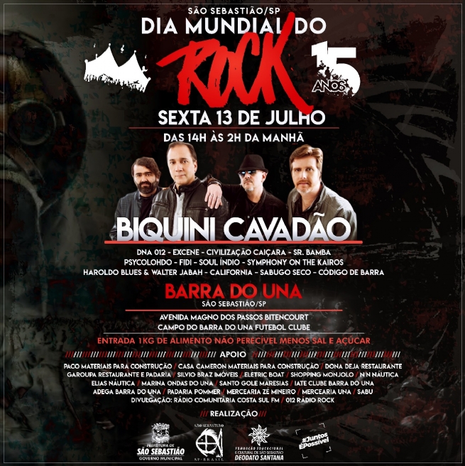 Foto: “Dia Mundial do Rock” vai agitar Barra do Una nesta sexta