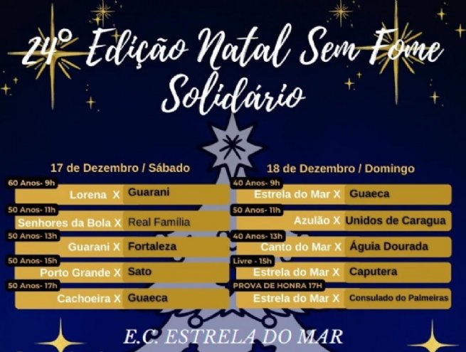 Foto: Prefeitura apoia 24ª edição do Natal Sem Fome Solidário