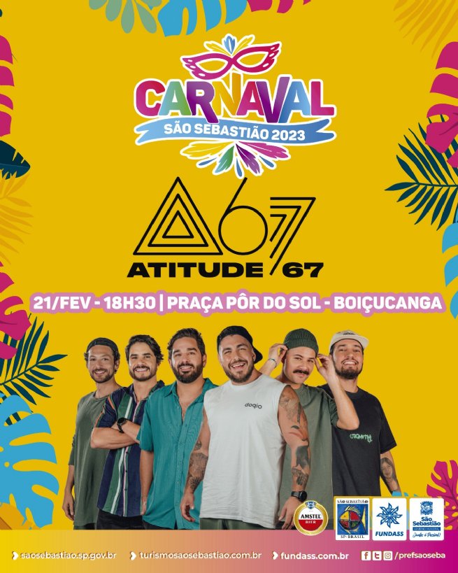 Foto: Banda Atitude 67 promete agitar a terça-feira de Carnaval na praia de Boiçucanga