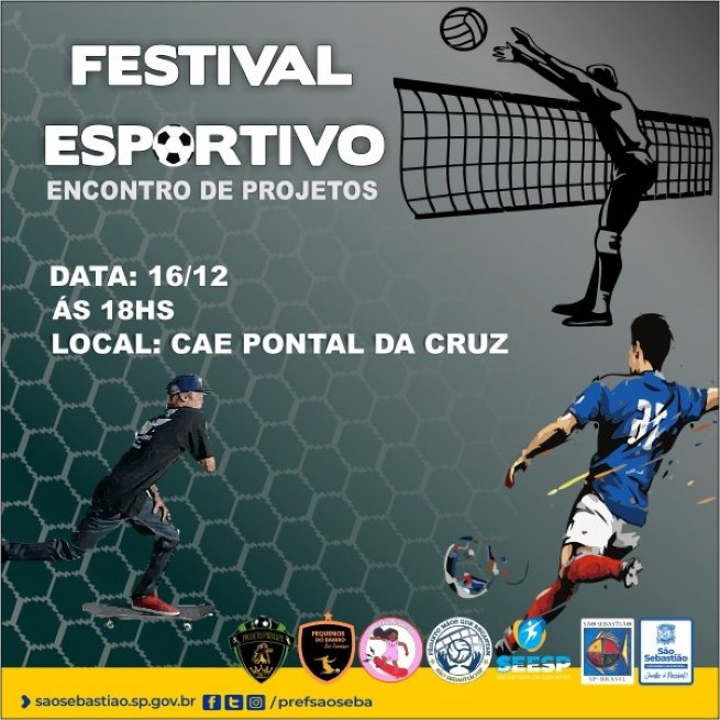 Foto: Festival Esportivo Encontros de Projetos une várias modalidades no CAE do Pontal
