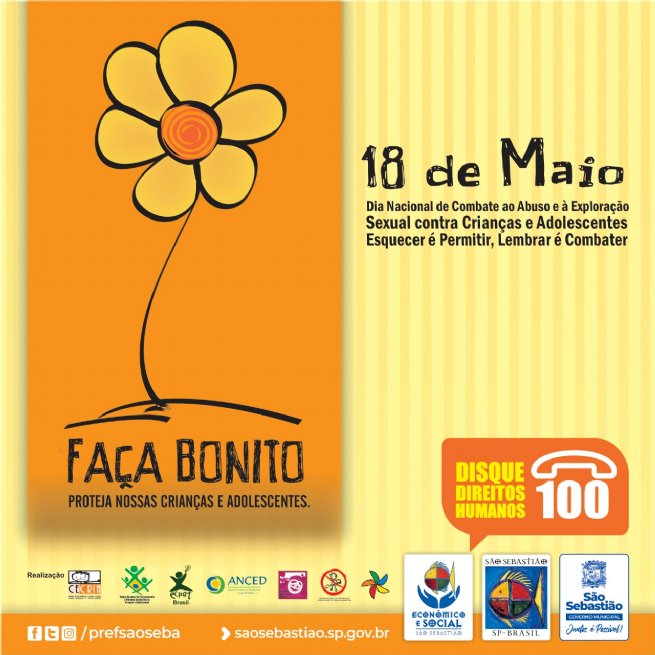 Foto: Prefeitura realiza campanha de conscientização e alerta no ‘Dia Nacional de Combate ao Abuso e à Exploração Sexual de Crianças e Adolescentes