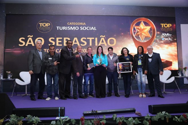 Foto: Município de São Sebastião é bicampeão na categoria “Turismo Social” do prêmio Top Destinos Turísticos 2023