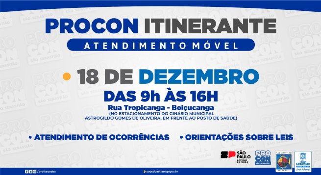 Foto: Procon de São Sebastião realiza atendimento itinerante em Boiçucanga
