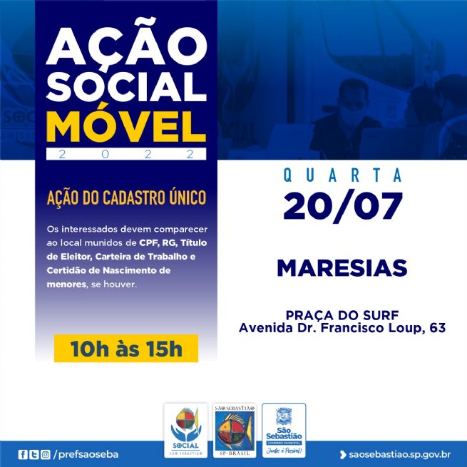 Foto: Prefeitura realiza Ação Social Móvel no bairro Maresias