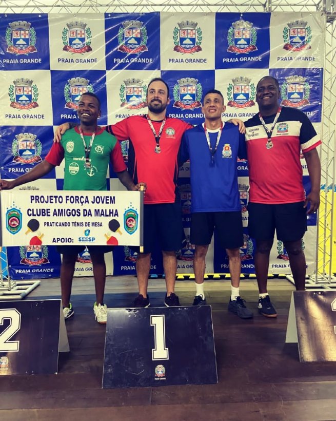 Foto: Atletas de tênis de mesa conquistam bons resultados na Liga Litoral na Praia Grande  