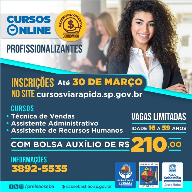 Foto: Prefeitura abre inscrições para cursos profissionalizantes online