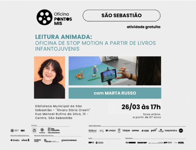 Foto: São Sebastião recebe oficina de stop motion do Pontos MIS e amplia acesso à formação audiovisual