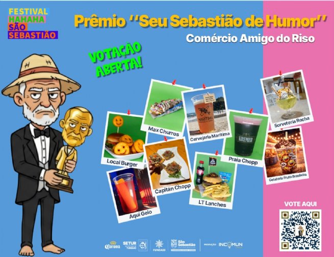 Foto: Festival HAHAHA promove votação para eleger comércio mais criativo no Centro Histórico