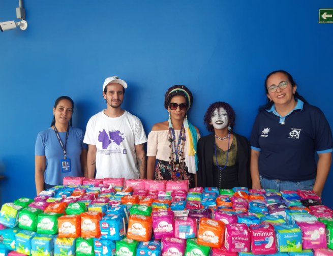 Foto: Teatro de São Sebastião arrecada 392 itens de higiene feminina no Mês da Mulher