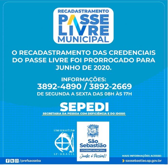Foto: Prefeitura prorroga prazo de recadastramento do Passe Livre