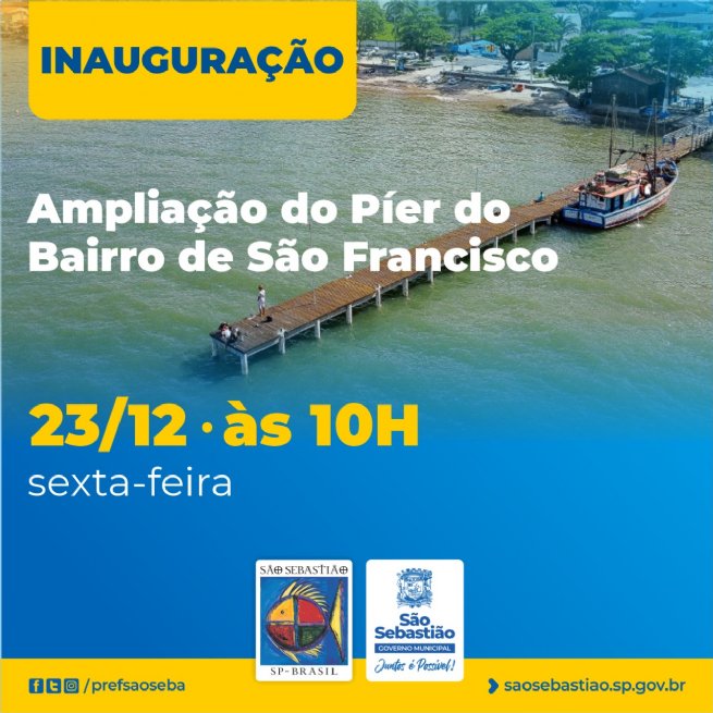 Foto: Prefeitura entrega obra de ampliação e reforma do píer do convento do bairro São Francisco