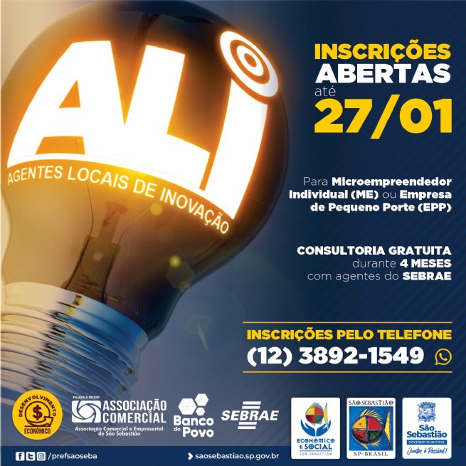 Foto: Prefeitura abre inscrições gratuitas para o programa Agente Local de Inovação (ALI)