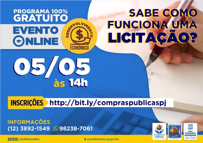 Foto: Prefeitura oferece curso online e gratuito sobre processo de licitação