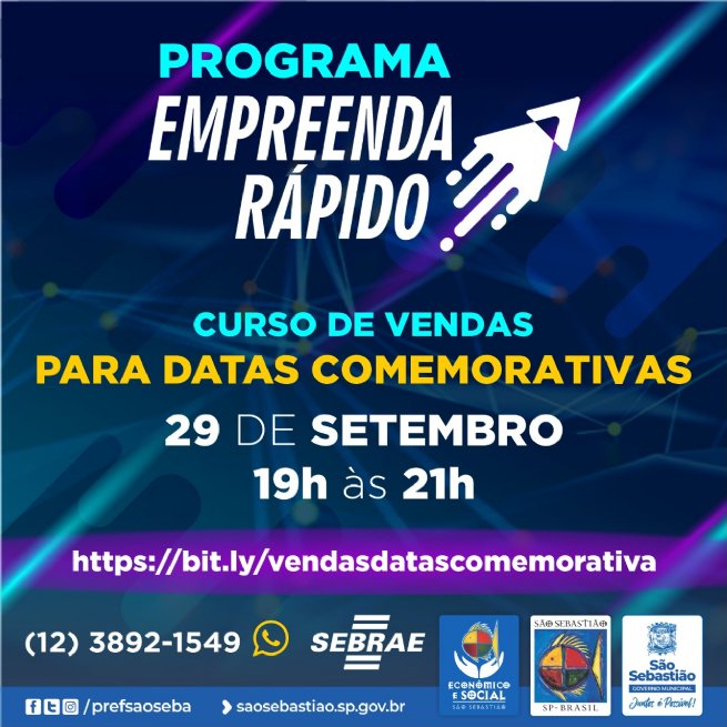 Foto: Prefeitura oferece curso gratuito para alavancar vendas em datas comemorativas