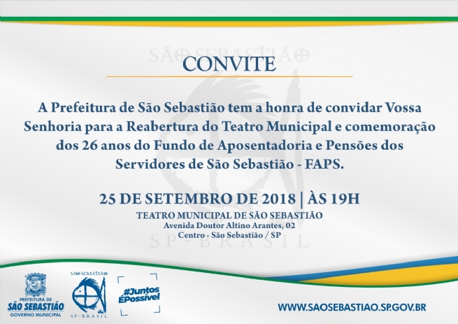 Foto: Cerimônia marca 26 anos do Fundo de Aposentadoria e Pensões de São Sebastião