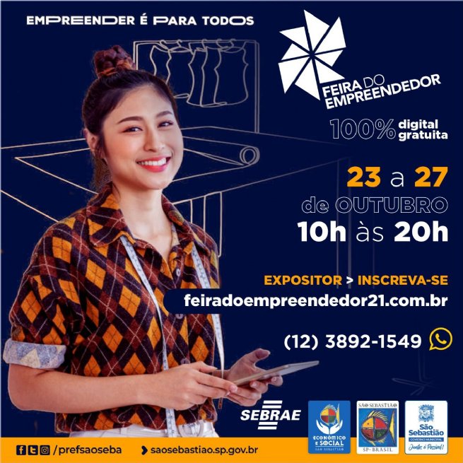 Foto: Prefeitura convida a todos a participarem da Feira do Empreendedor