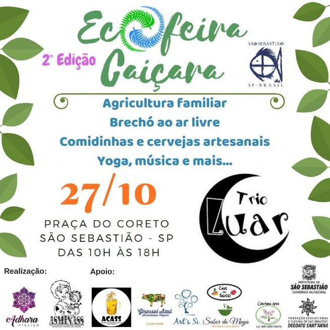 Foto: 2ª edição da Ecofeira Caiçara acontece neste sábado na Praça do Coreto