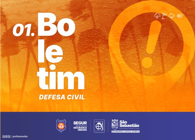 Foto: São Sebastião está em Estado de Atenção e prefeitura abre Ponto Seguro em escola de Juquehy