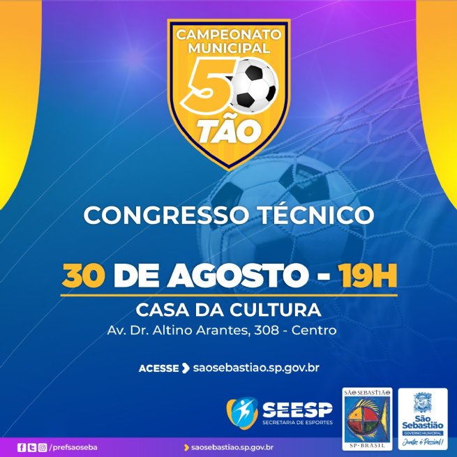 Foto: Prefeitura promove Congresso Técnico do “Campeonato de Futebol de Campo Cinquentão” 