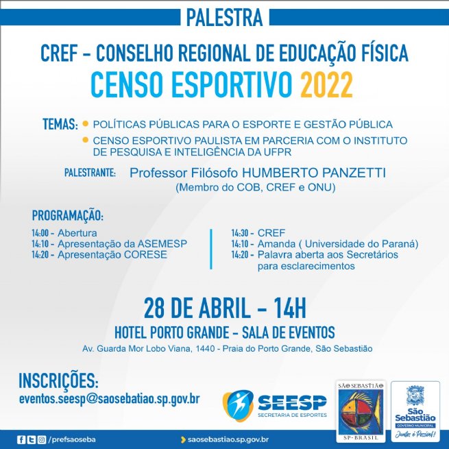 Foto: Prefeitura realiza palestra com professor e filósofo Humberto Panzetti nesta quinta-feira (28)