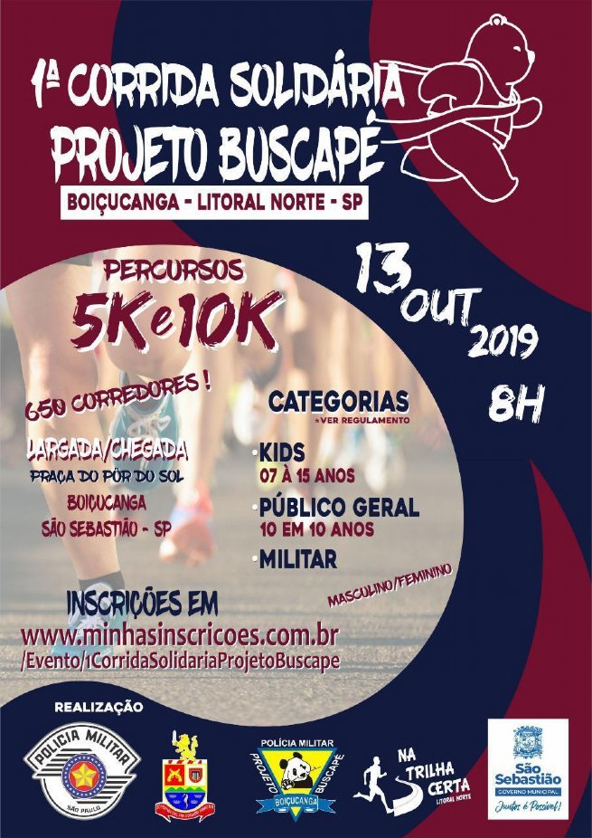 Foto: Inscrições da 1ª Corrida Solidária do Projeto Buscapé encerram na próxima segunda-feira