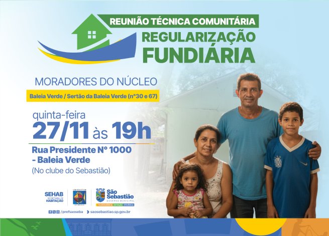 Foto: Prefeitura de São Sebastião realiza reunião técnica comunitária na Baleia Verde