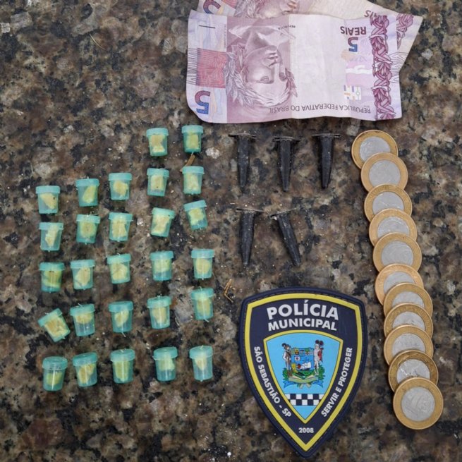 Foto: Polícia Municipal realiza apreensão de entorpecentes no Jaraguá