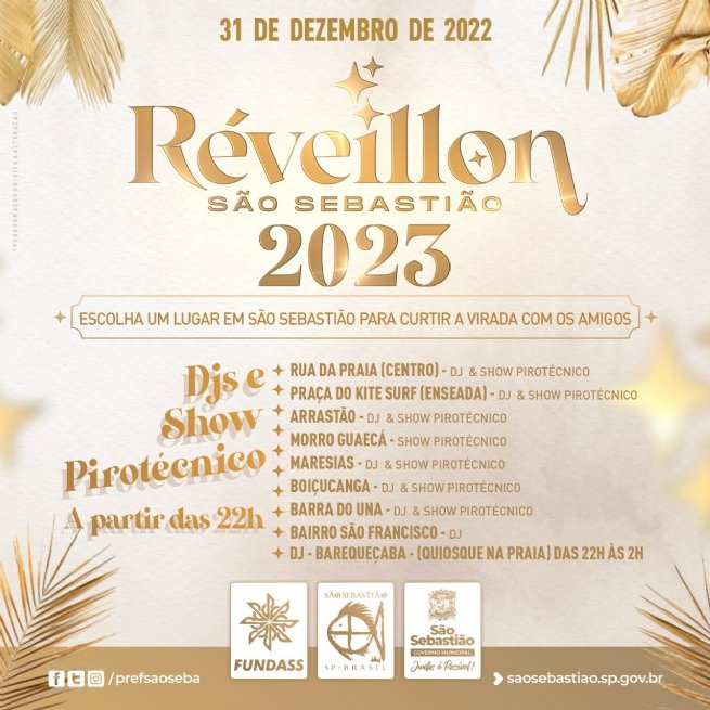 Foto: Prefeitura de São Sebastião prepara festa de Réveillon em nove pontos da cidade