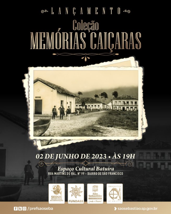 Foto: Prefeitura de São Sebastião lança Coleção Memórias Caiçaras na próxima sexta-feira