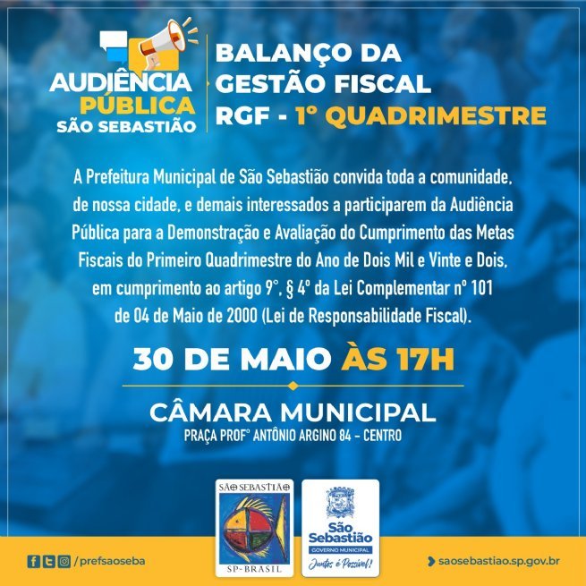 Foto: Prefeitura realiza audiência pública sobre metas fiscais do 1º Quadrimestre de 2022