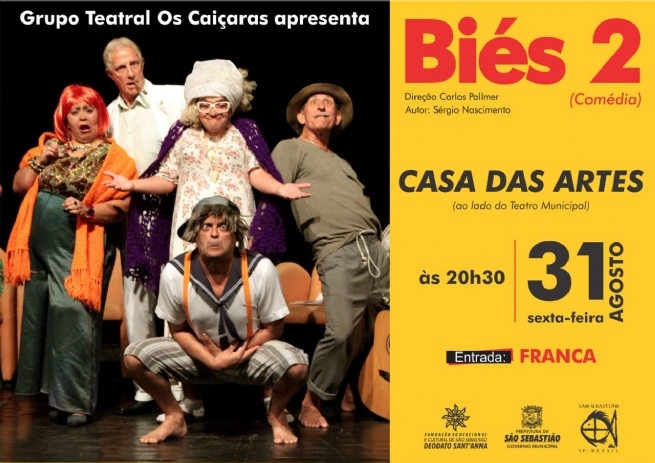 Foto: Peça teatral “Biés 2” é apresentada nesta sexta-feira (31/08)